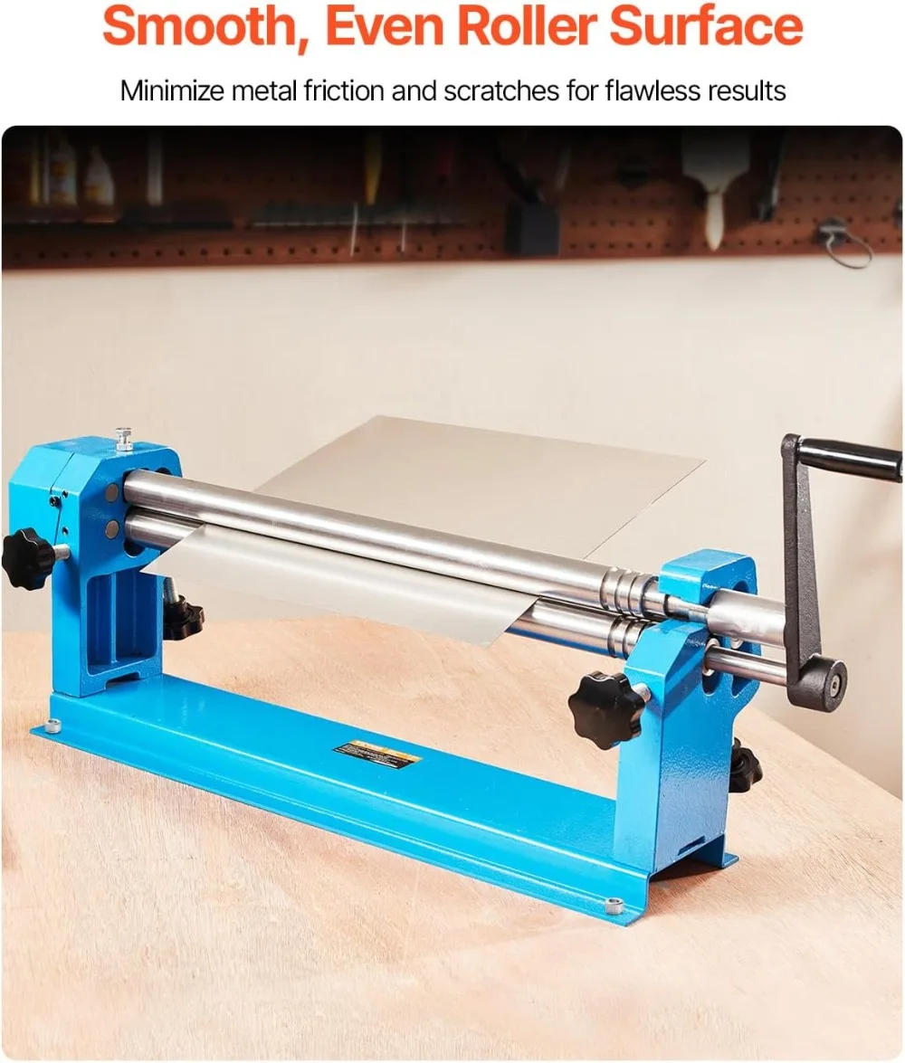 

24-дюймовый рулонный станок, гибочный станок для листового металла 16 калибра со съемными роликами для стали и алюминия