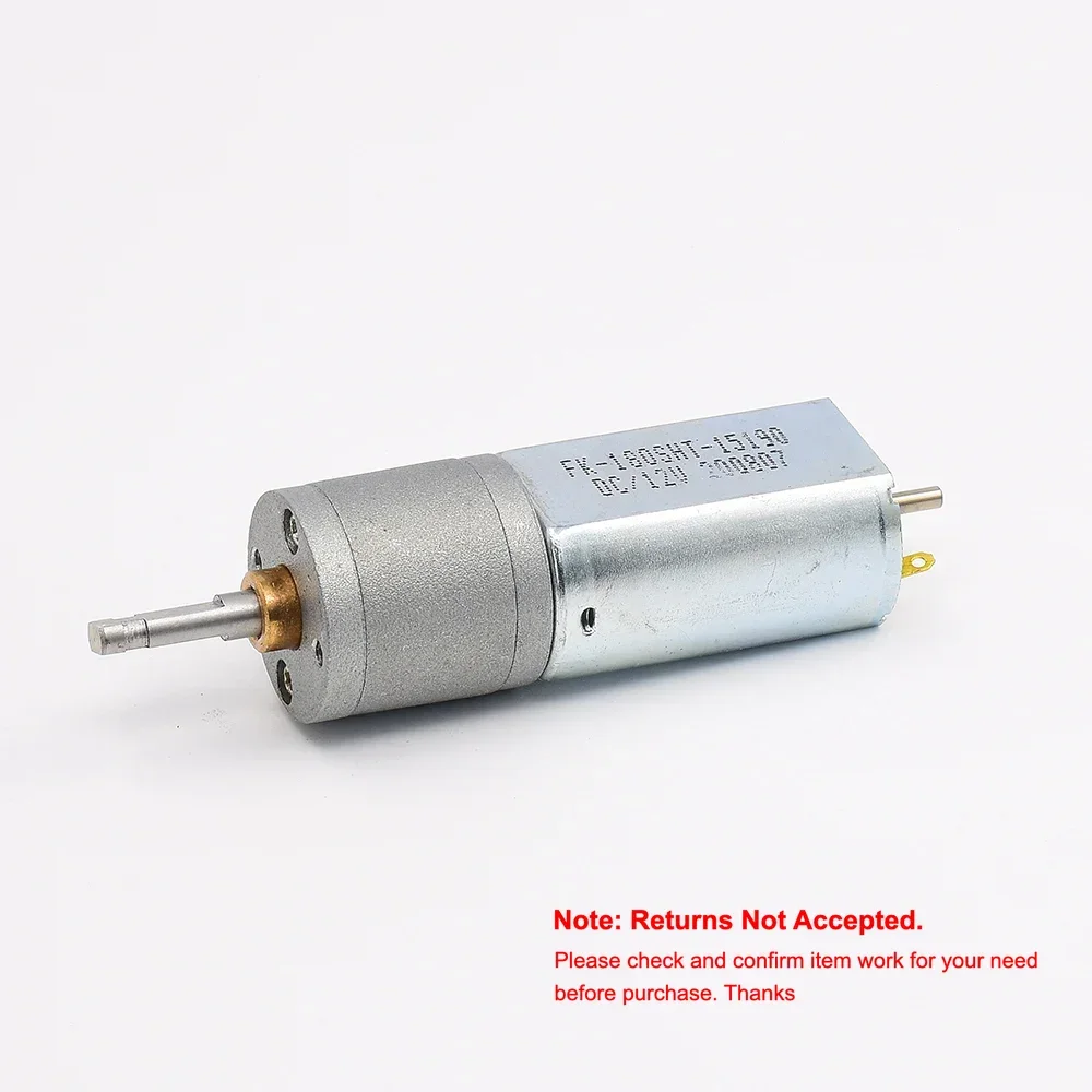 FK-180SH-15190 Full Metal Gear Motor Dual Shaft DC 5V-12V 65RPM Slow Speed Large Torque for Automatic Valve Electric Lock Robot