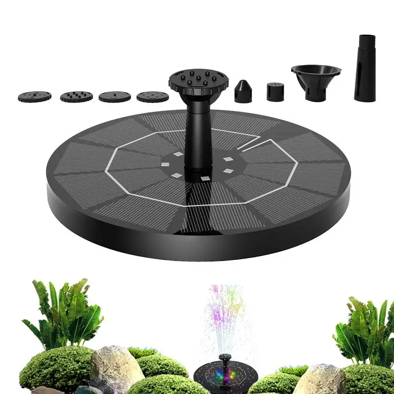 

Solar Fountain Pump Water Pump Outdoor Bird Bath Solar Powered Fountain Floating Water Swimming Pool Fish Tank For Pond Lawn