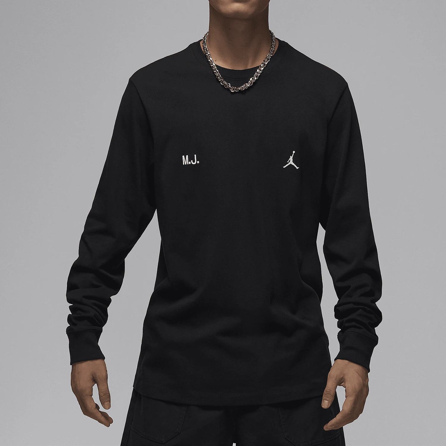 

Nike genuine JORDAN Men's Classic Knit Daily Simple Long Sleeve T-shirt FZ1935-010