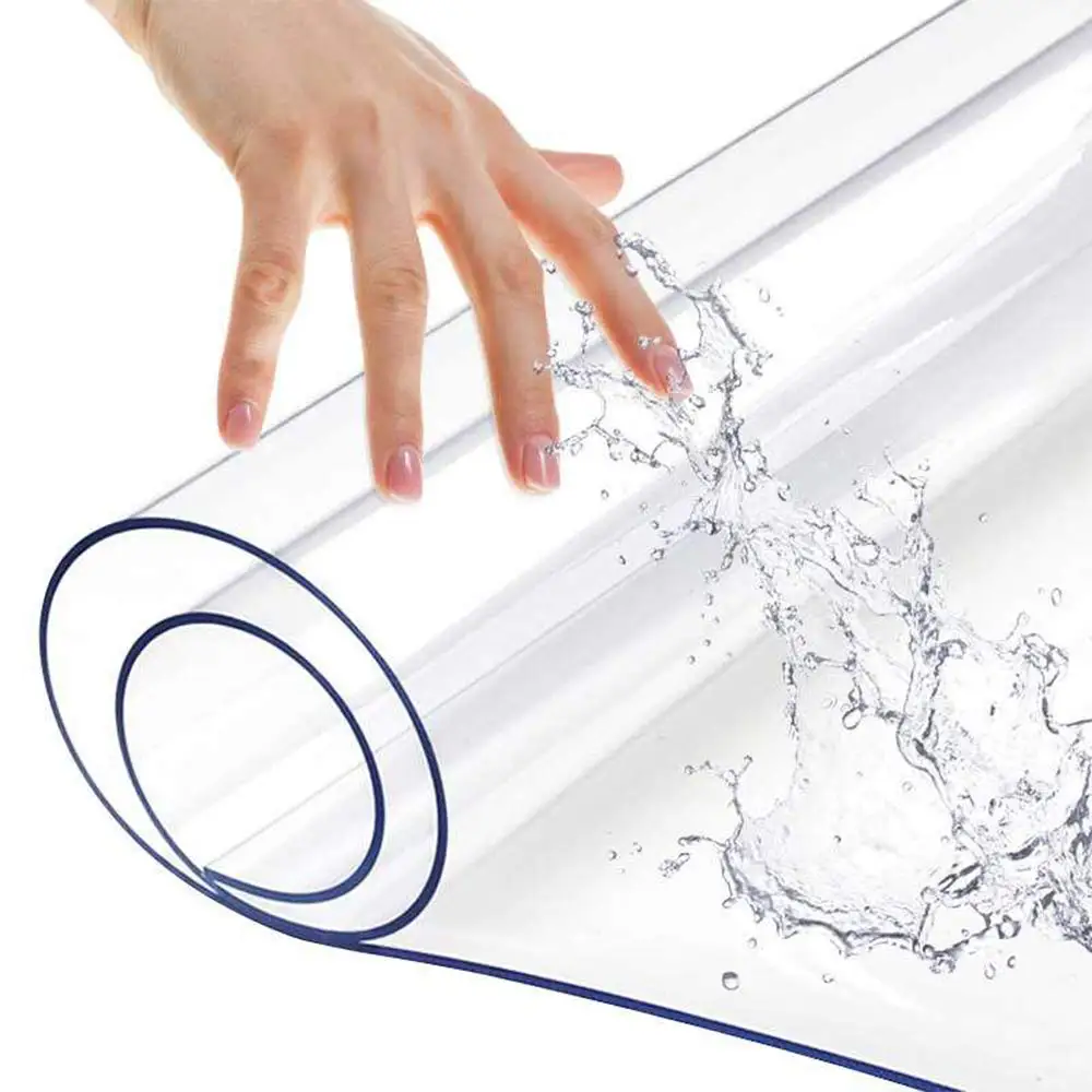 

20X30 H Crystal Plastic Table Protector For Dining Coffee Table Sofa Tv Table Water Heat Resistant Clear Pvc Table Protection