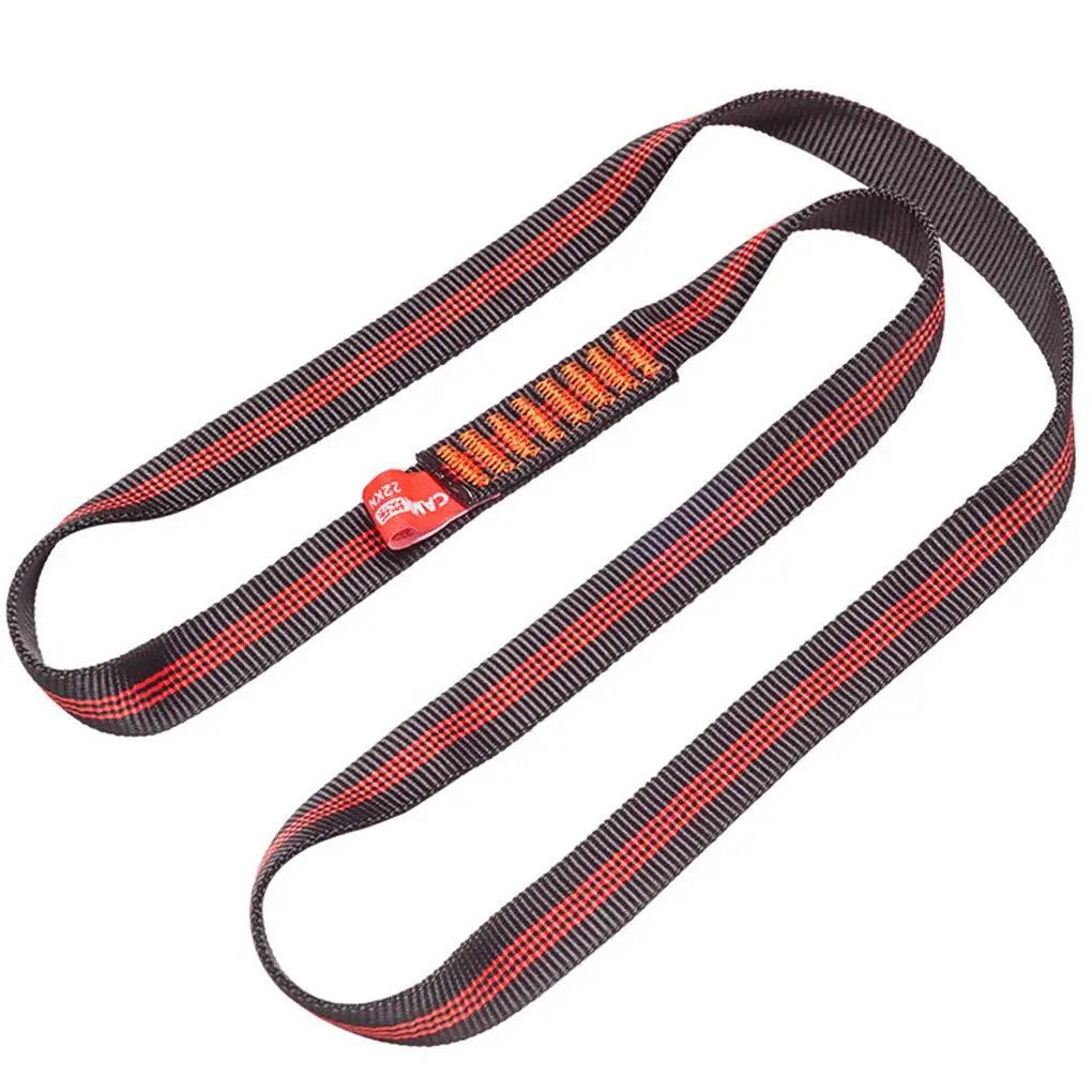 

220cm Flat Belt Outdoor Rock Climbing Sling Quick Hanging Sling Protection Belt Load-bearing Sling for Sport Protection Using