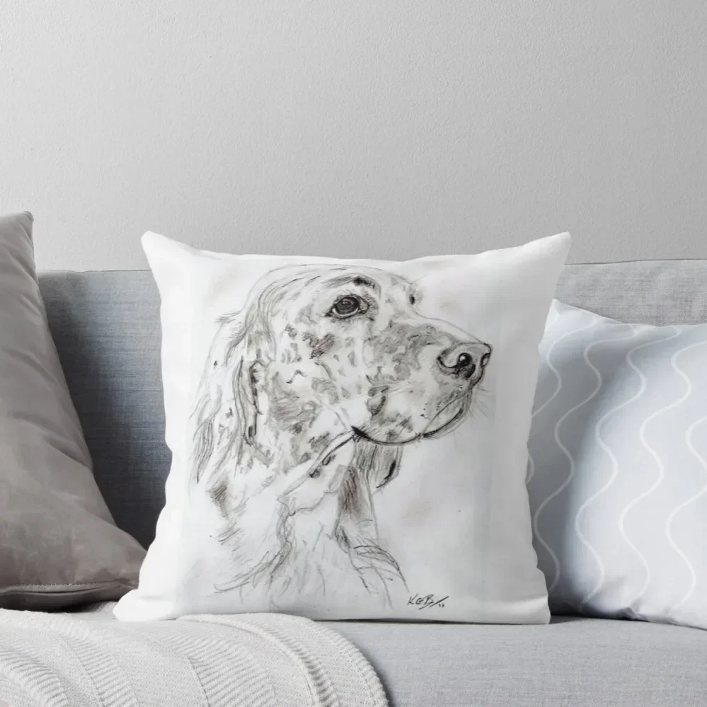 English Setter Throw Pillow Christmas Pillow luxury decor Decorative Cushions Sofa Cushion Cover Pillow
