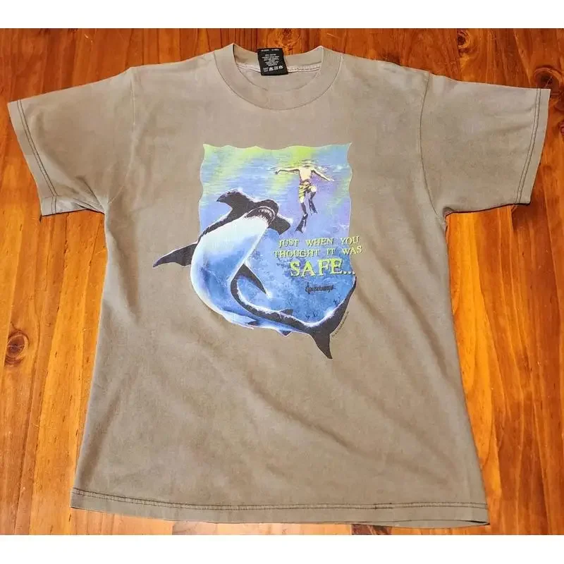 Vintage Goosebumps T Shirt Medium Deep Trouble 90s Fiction RL Stine