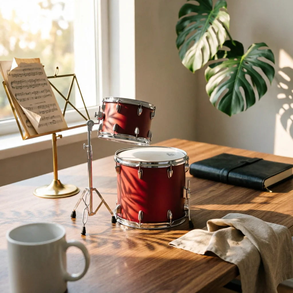 chrome-finish-fixation-tom-mount-holder-musical-instrument-gear-easy-setup-for-home-or-studio