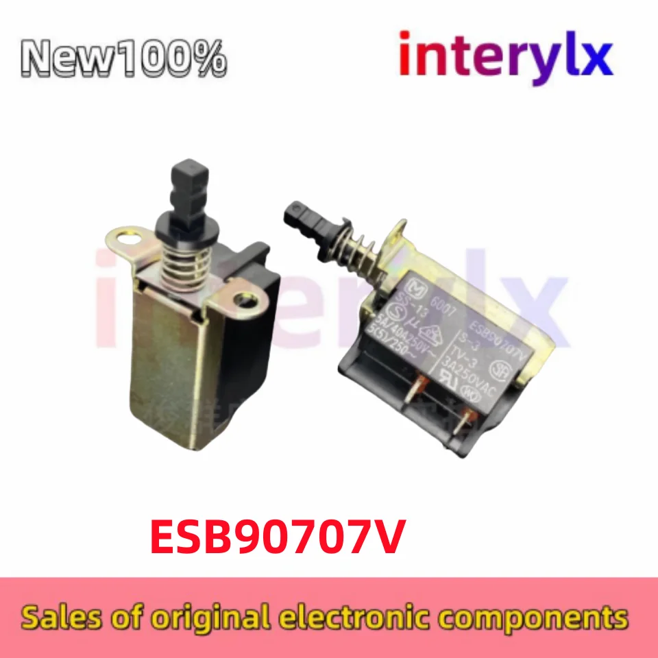 2 Pieces/Lot ESB90707V TV-3 Self-Locking Power Switch Button 4-Pin 5A Television Cabinet Button SS-13 S-3