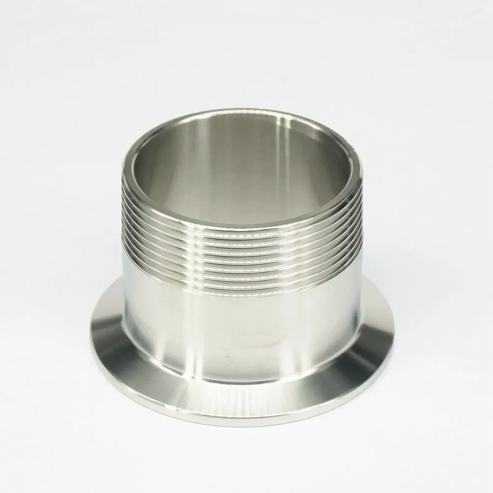 2-1/2" BSP Male x 91mm Ferrule O/D Tri Clamp 3" 304 Stainless Steel Sanitary Pipe Fitting Connector Homebrew