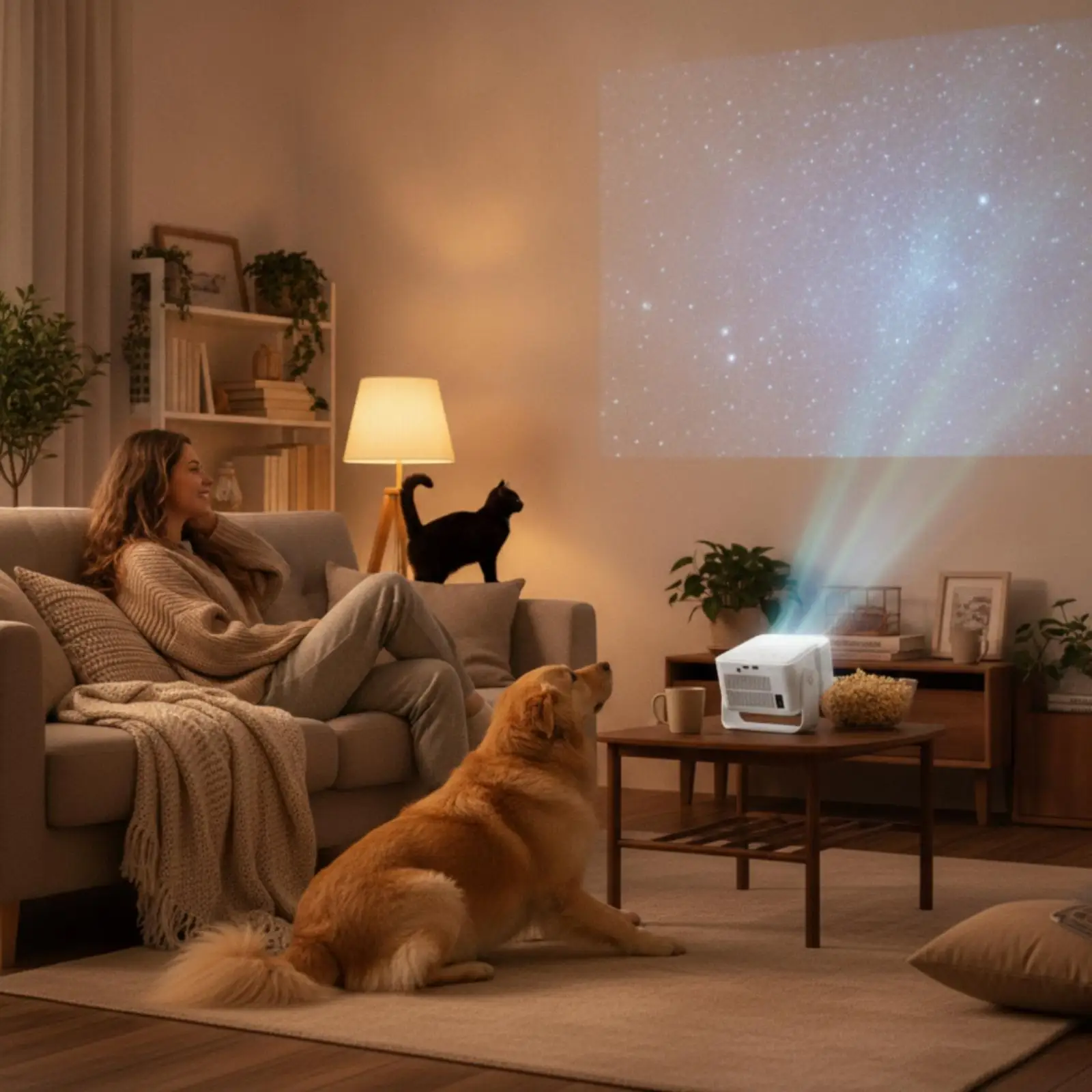 Display Device with Stand Native Display Device Auto Focus for Movie Lovers, Gaming Aficionados, Bedroom, Living Room