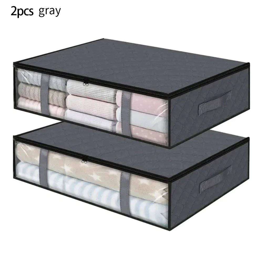 Closet Storage Bags Clothes Storage Bags Clear Window High-quality Fabric Odor-free PVC Material Organizing Closet