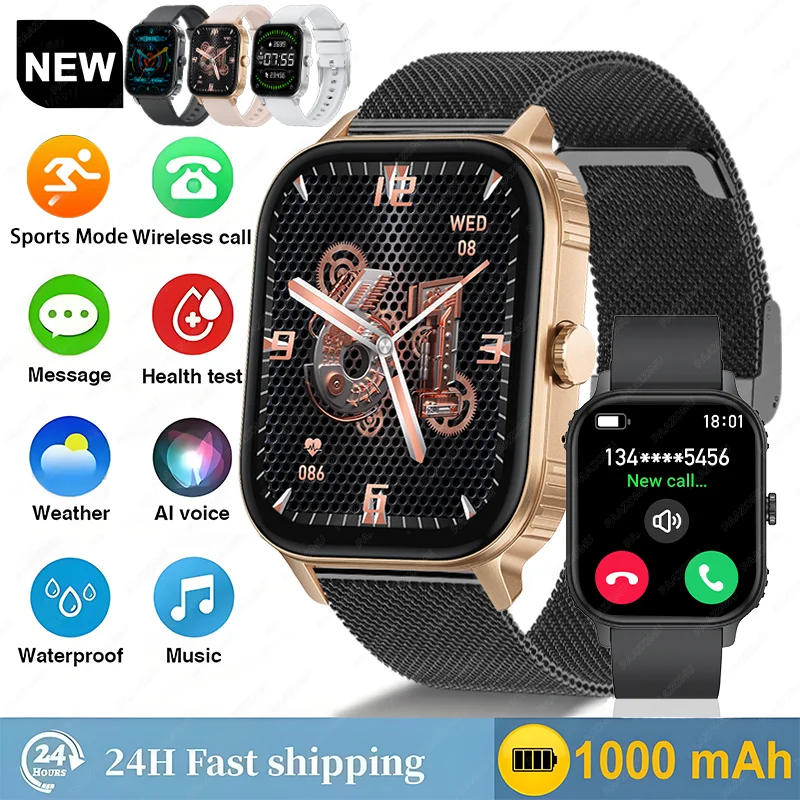 

2025 new for xiaomi 1000mAh sports smartwatch BluetoothCall HealthMonitoring monitor fitness waterproof smartwatch for men women