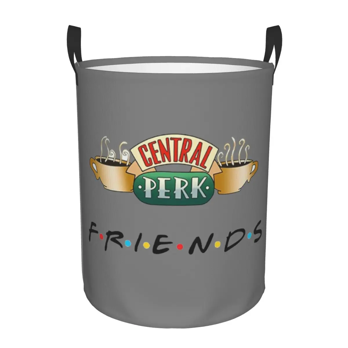 Funny Friends TV Show Laundry Hamper Large Storage Basket Central Perk Cafe Comic Girls Boys Toy Organizer