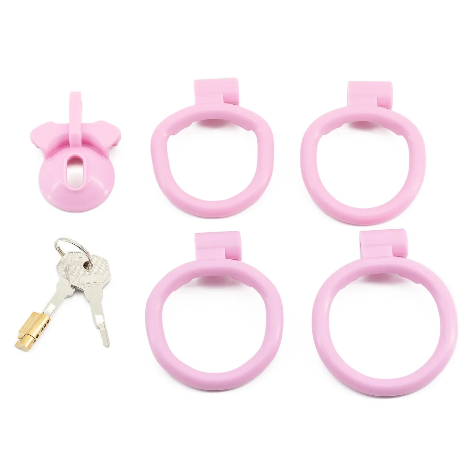 6 Colors Positive/Negative CB Chastity Cage Male Cock Lock with 4 Size Base Penis Rings Hidden Penis Device Sexy Toy for Man Gay