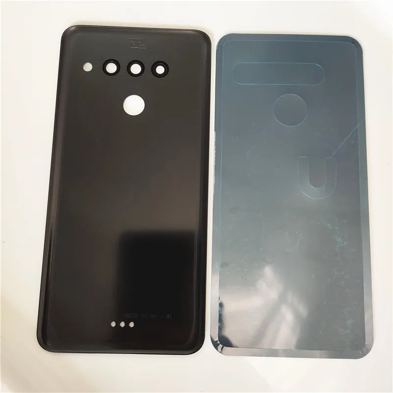 New Glass Battery Cover For LG V50 ThinQ 5G LM-V500N V500 Battery Door Back Glass Housing Cover Repair Parts