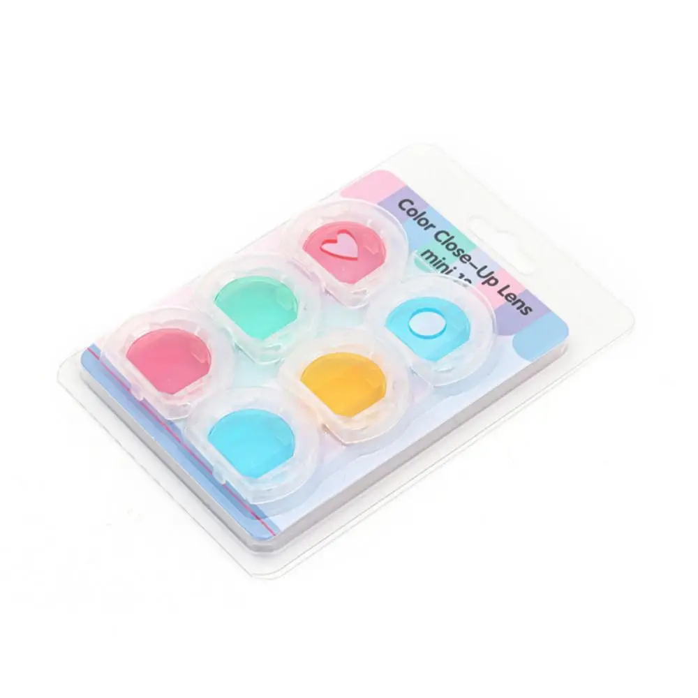 Photographic Accessories Close-Up Lens Filter Set Creative 4/6 Colors Color Effect Lens for Fujifilm Instax mini 13