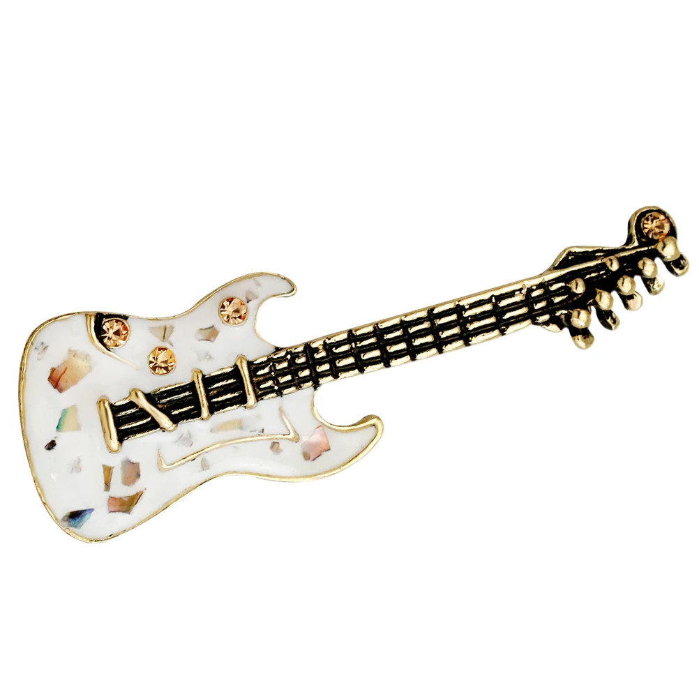 

Mini Guitar Style Violin Brooch Enamel Pin Black Metal Vintage Women Men Decoration Accessories Hat Bag Scarf Gift Lover Teacher