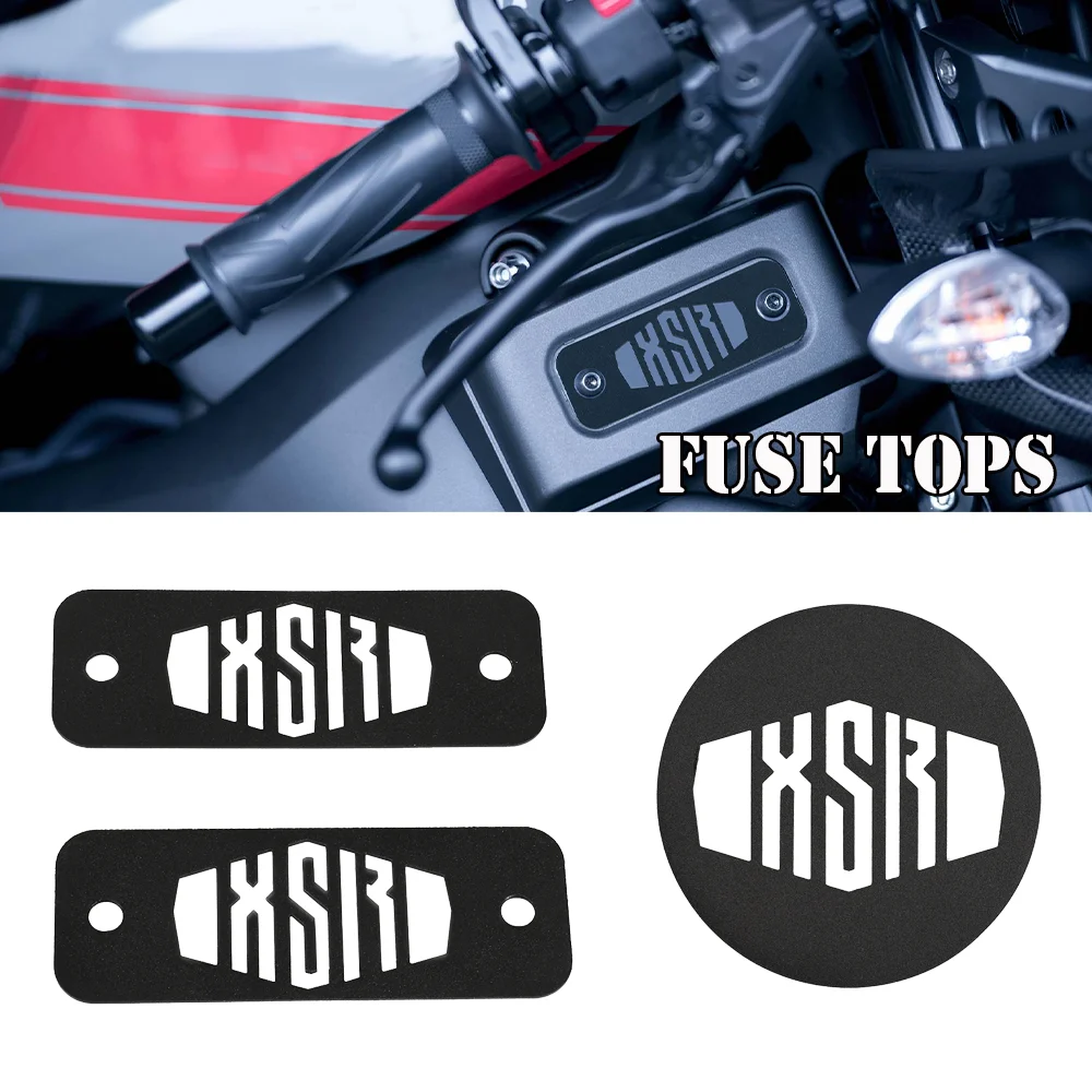 For Yamaha XSR900 XSR 900 Fuse Tops Fuse Box Top Plates Powder Coated Clutch Cover 2022 2023 Motor 2016 2017 2018 2019 2020 2021