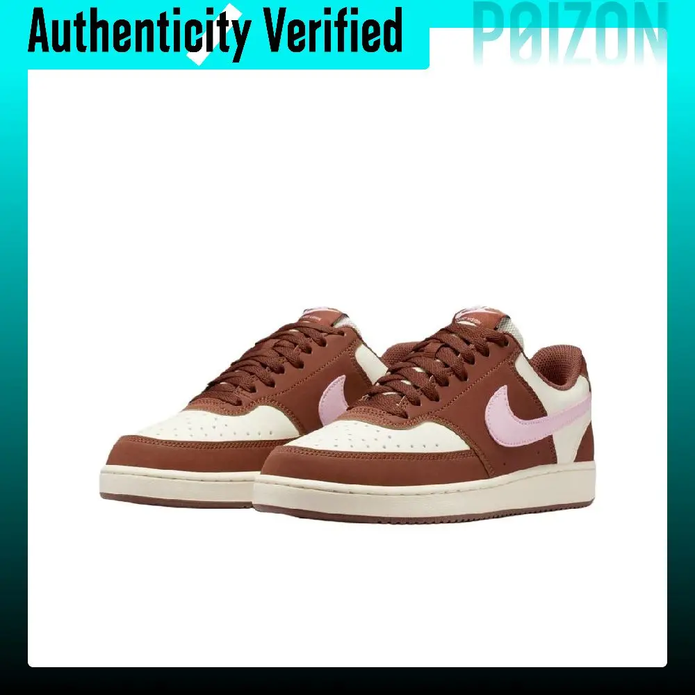Zapatillas de Skateboard Nike Court Vision para Mujer, Blanco Marrón IM1652-004