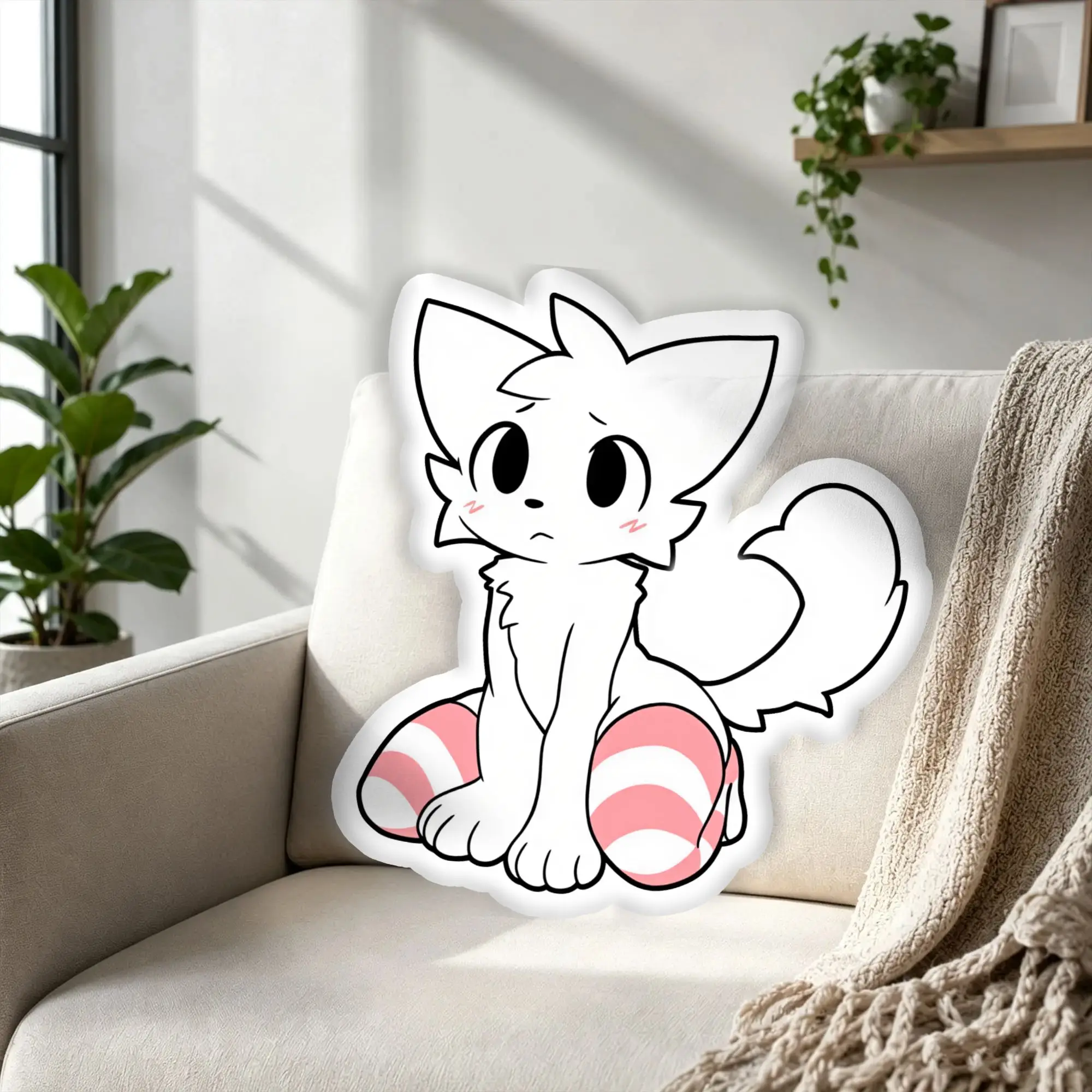 Custom Boykisser Silly Cat Pillow Cushion Hot Comic Modern Soft Cushion Personalized Pillows For Bed