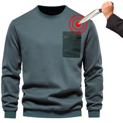 Felpa di sicurezza per autodifesa per ufficiali di sicurezza T-shirt anti-pugnalata Anti taglio Anti coltello Abbigliamento per la protezione del corpo per autodifesa