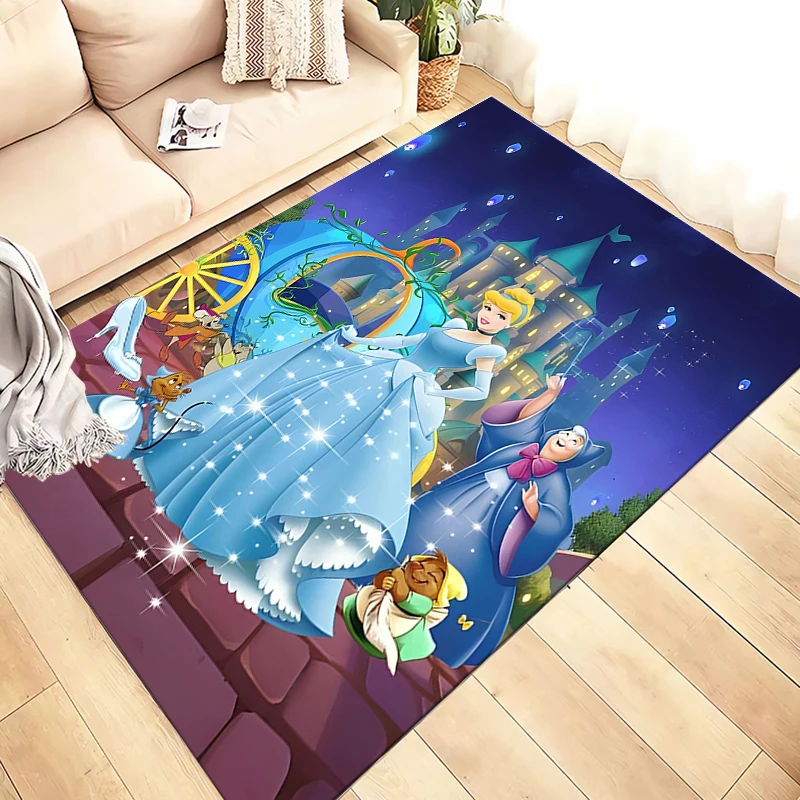 

Disney Cinderella Pattern Carpets Bedroom Play Mats Rug Bedroom Decor Carpet Livingroom Rug Crawl Mat Christmas Gift Rug