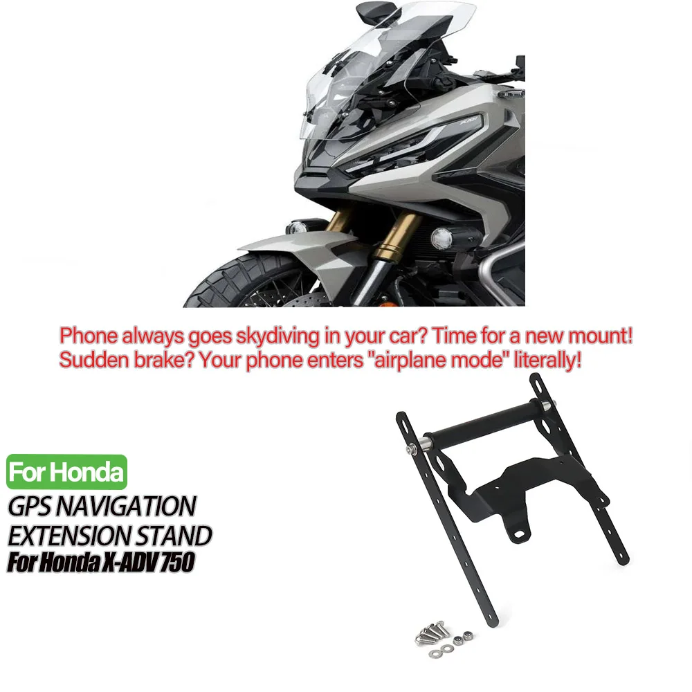 

New Motorcycle Metals Accessories Navigation Bracket Holder Black For Honda XADV750 X-ADV750 XADV 750 X-ADV 750 xadv750