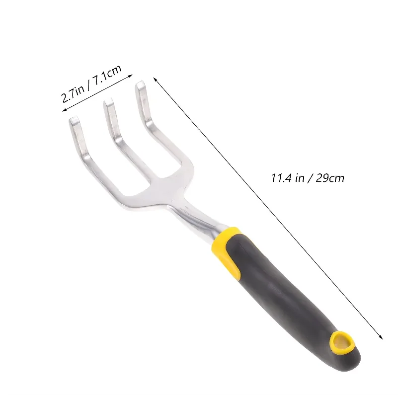 Garden Tools Cultivator Weeding Tool with Ergonomic Handle for Lawn Garden Farm Transplanting for Gardening Bonsai Tools