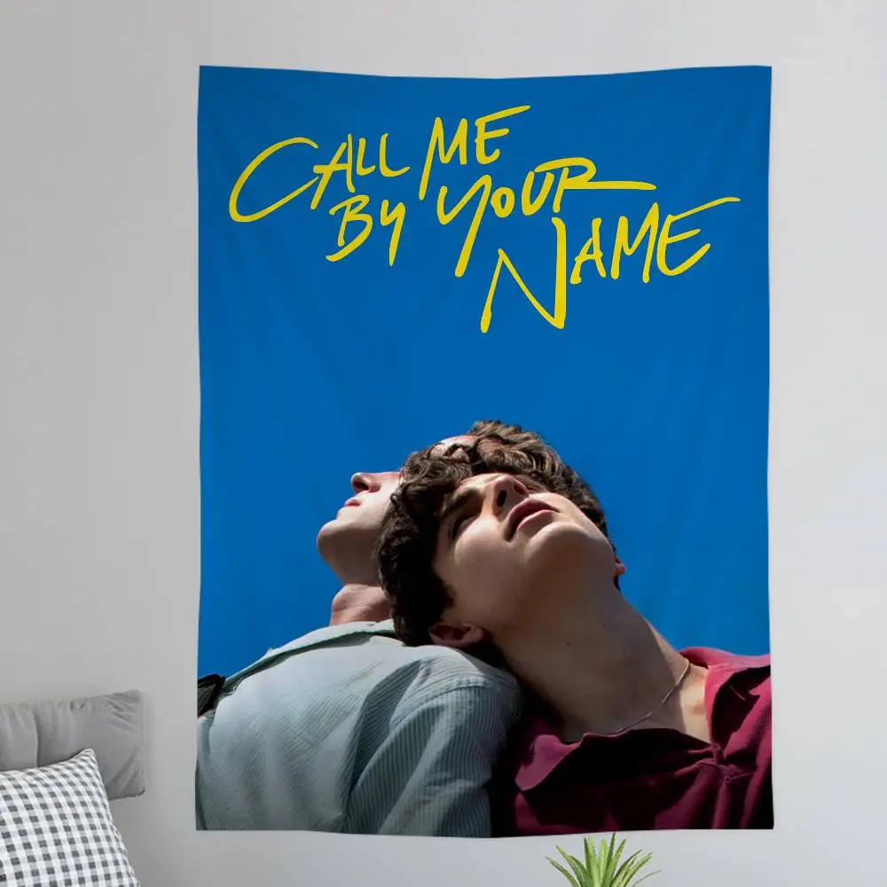 Call Me By Your Name Timothee Chalamet Movie Tapestry Art Printing Japanese Wall Tapestry Anime Wall Hanging Home Decor