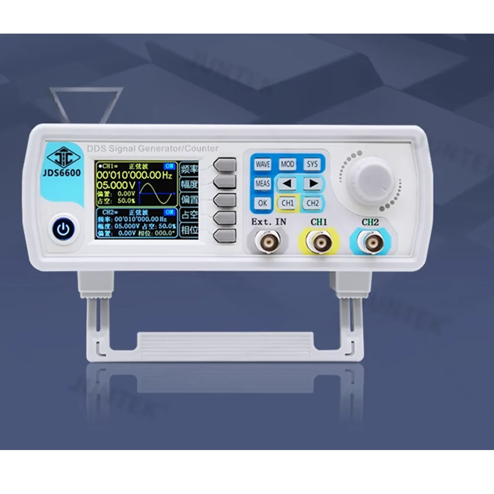 Imagem -04 - Dual Channel Função Arbitrária Wave Signal Generator Fonte Frequency Meter Sweeper Totalmente Cnc Dds Jds6600 1560mhz