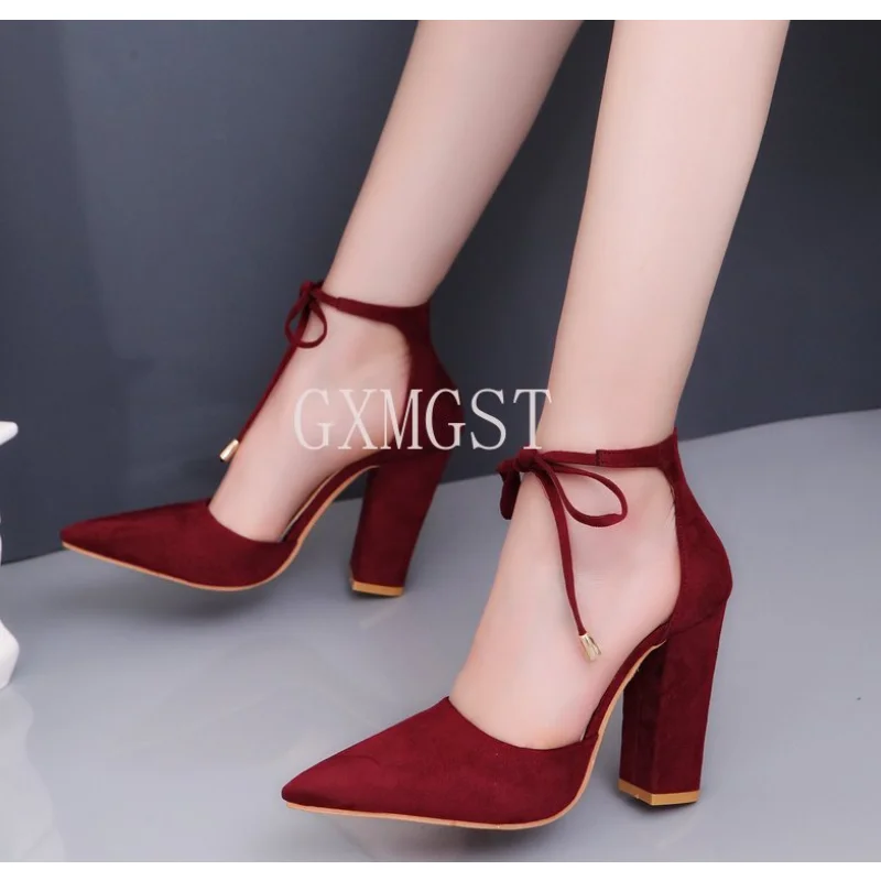 2024 Sexy Classic High Heels Women\'s Sandals Summer Shoes Ladies Strappy Pumps Platform Heels Woman Ankle Strap Shoes