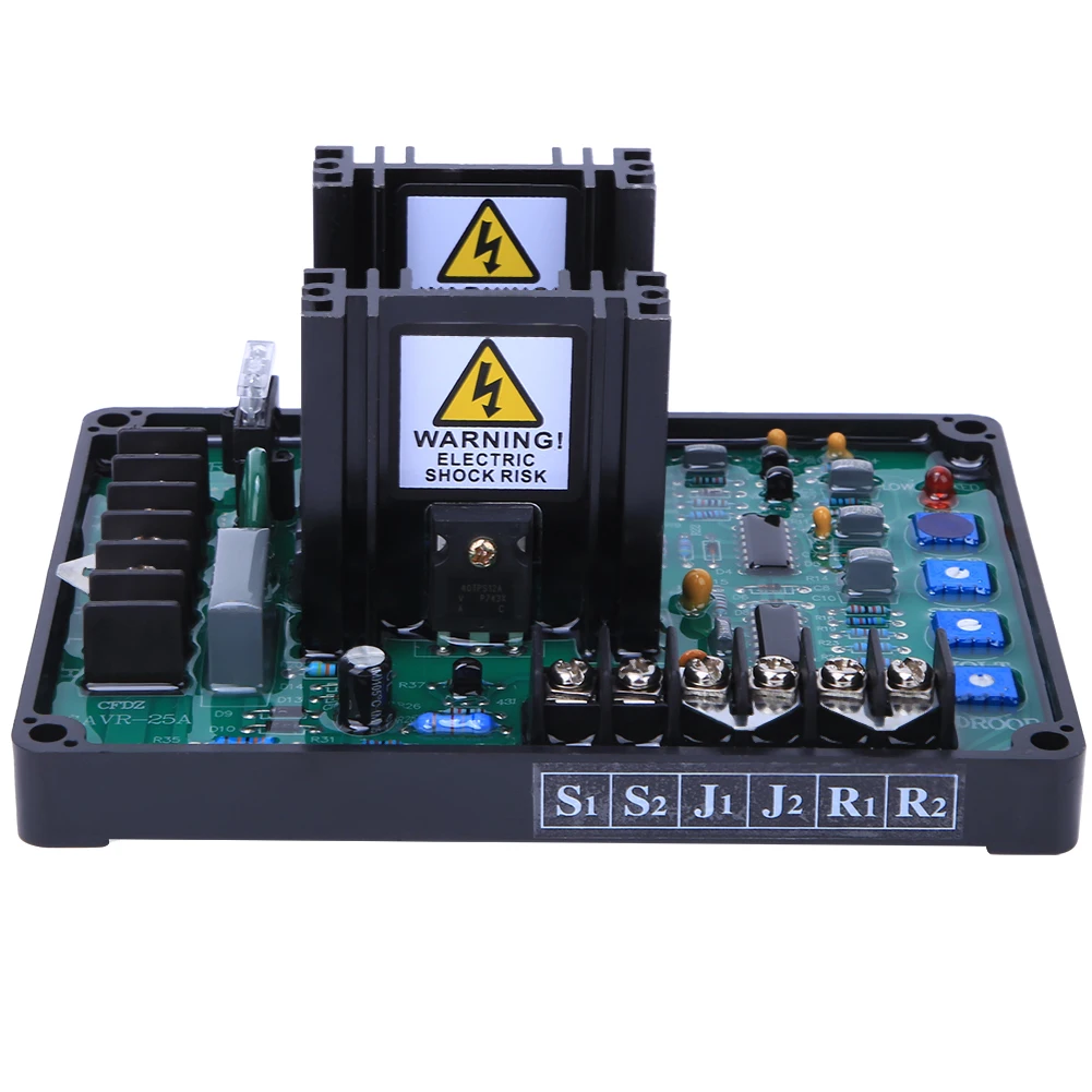 

GAVR-25A автоматический регулятор напряжения, 1 фаза, 2 провода, регулятор напряжения, бесщеточный генераторный набор, аксессуары, регулятор напряжения AVR