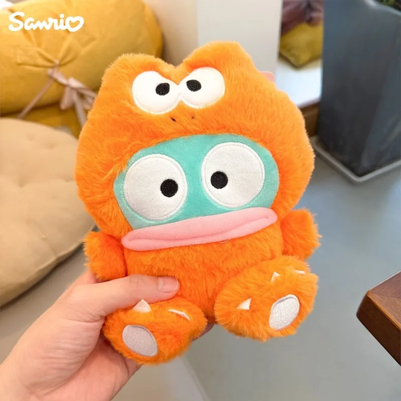 

New 22cm Sanrios Dinosaur Hangyodon Plush Doll Anime Kawaii Japanese Popular Cartoon Doll Pillow Bedroom Ornament Birthday Gift
