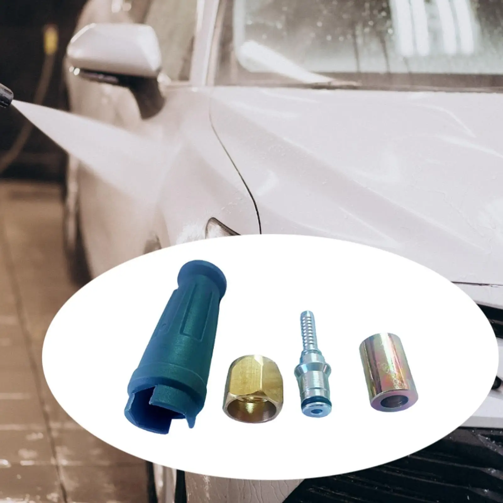 Pressure Washer High Pressure Water Hose Head Durable Metal Pipe Connector for Karcher Cleaner Car Wash