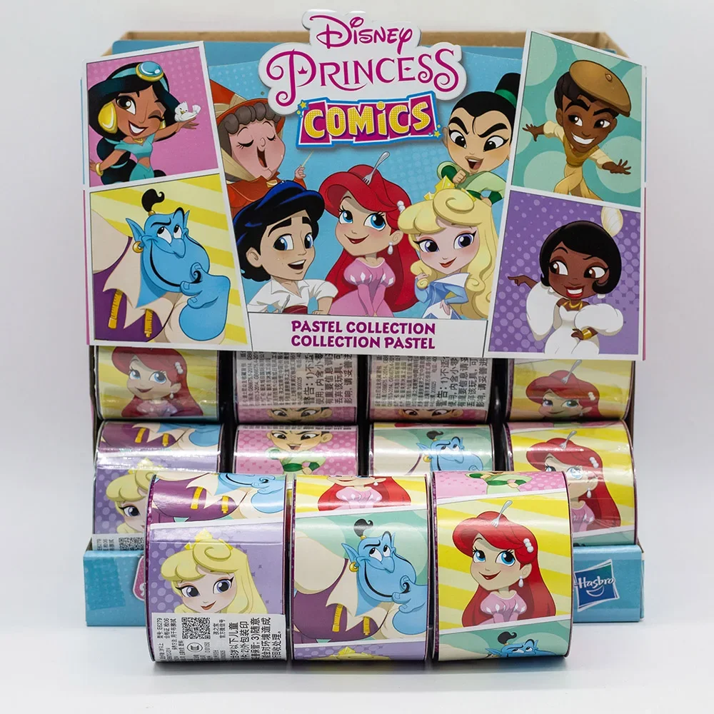 Hasbro Disney Princess Comics Pastel Collection, Minis Series, Blind Box, Flora Butter Gifts Toy, Model Anime Figure, Strengthening Ornaments