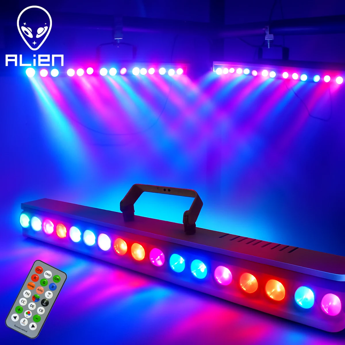

ALIEN 18*3W светодиодный RGBW DMX точечный луч настенный светильник DJ Disco Party сценический световой эффект для танцевального бара праздник свадьба рождественский декор
