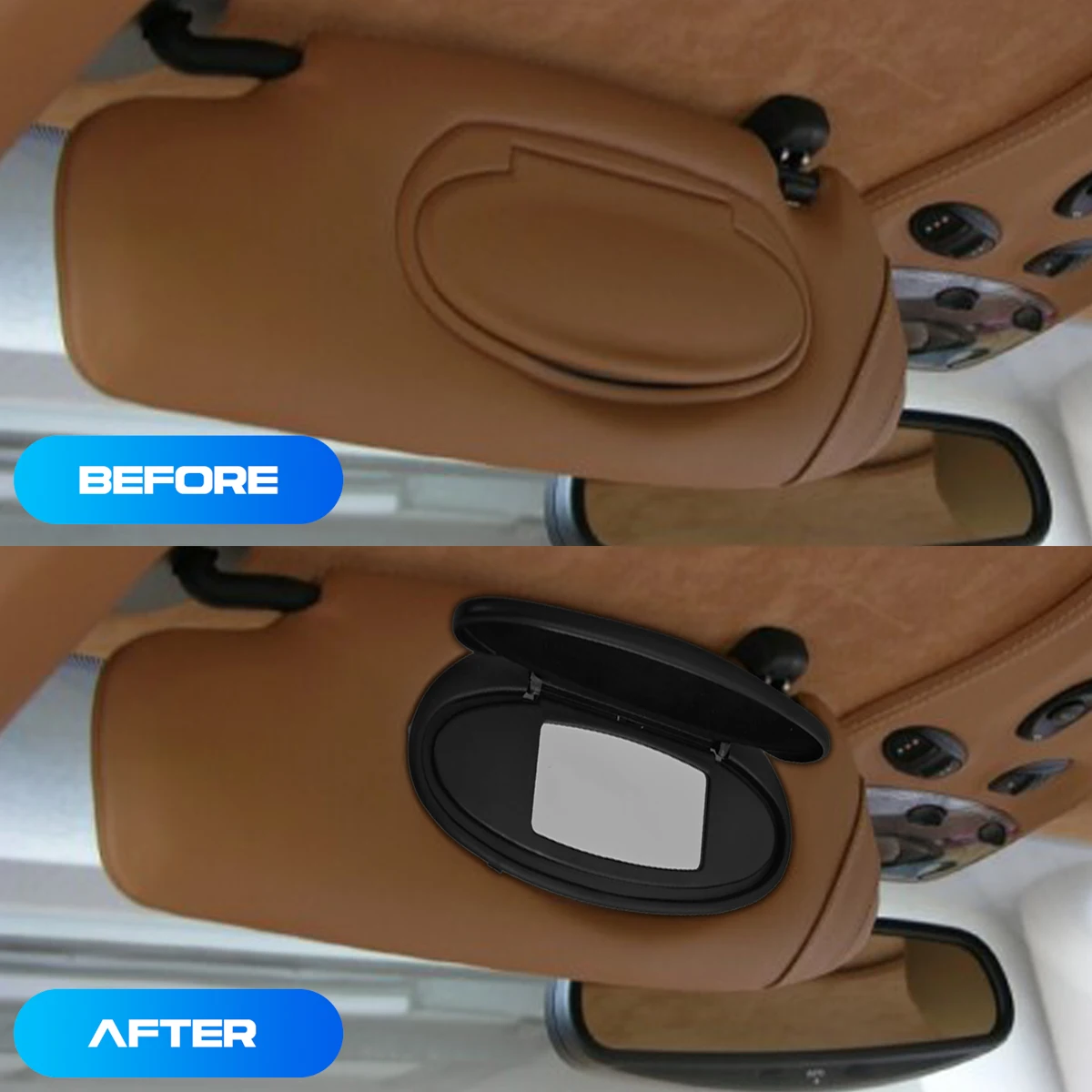For Porsche For Boxster For Cayman (986/987)  For 911(996/997) Sun Visor Mirror Cover Complete - view 2