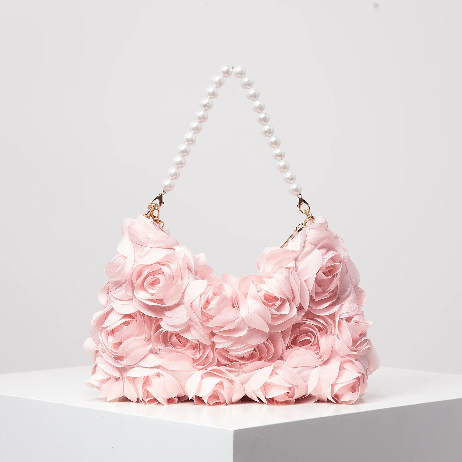 

Роскошные женские сумки-тоут с цветком розы, женские выпускные платья, сумка через плечо с металлической цепочкой, элегантная женская сумка, свадебные принадлежности,