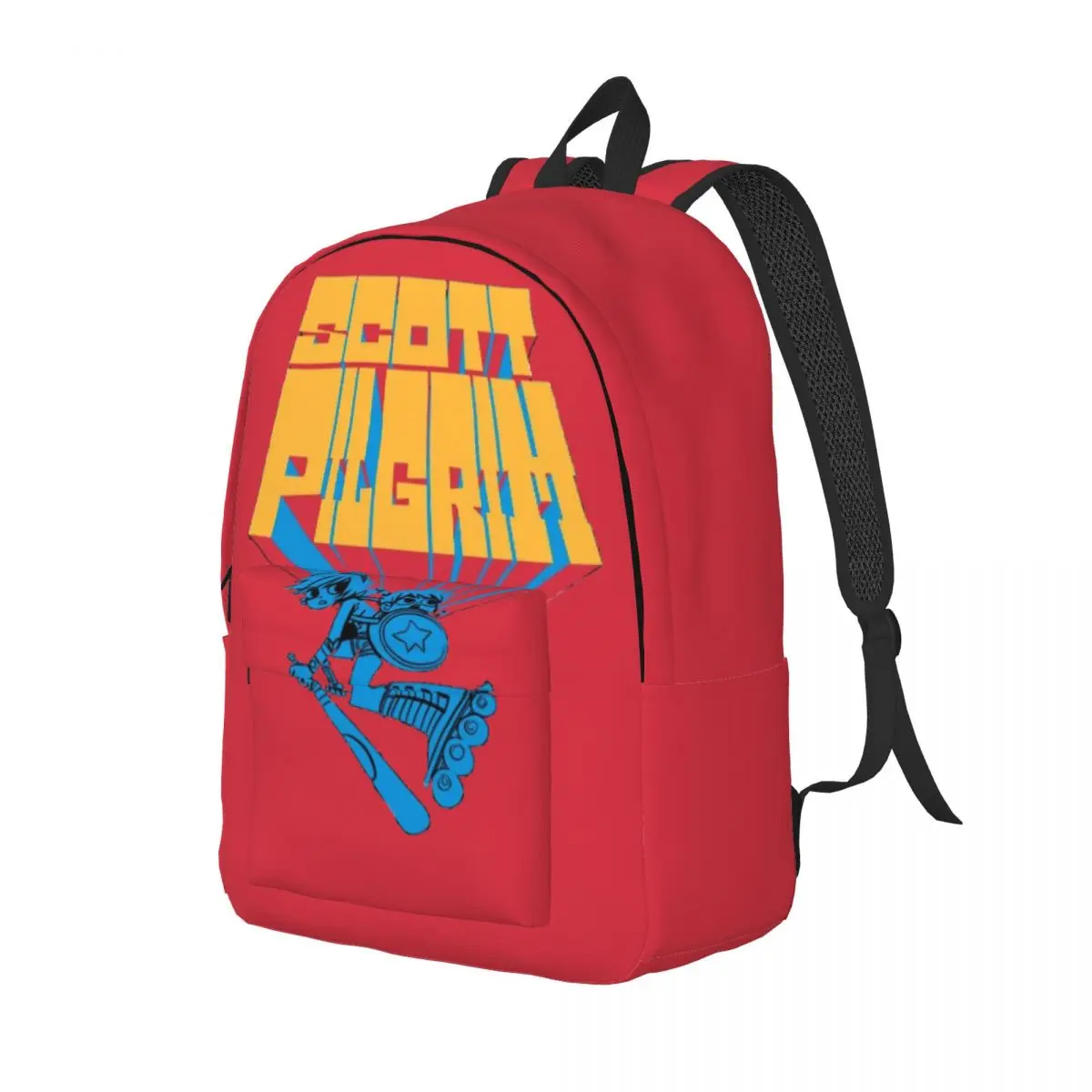 Scott Pilgrim Vs The World Backpack Middle High College School Student Bookbag Teens Canvas Daypack Outdoor