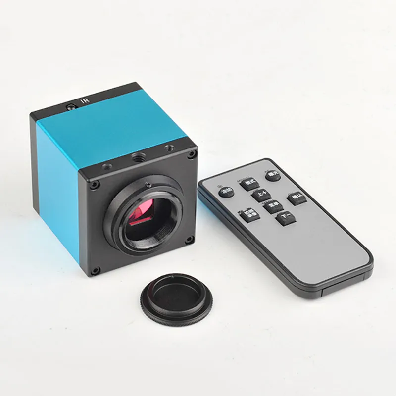 HDMI USB Full HD 16MP Industrial Camera Microscope Digital Electronic Eyepiece 1080P Video Cross Line TF Card Storage