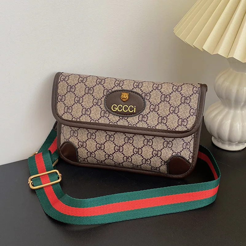 

2026 New Autumn and winter Unique Women's Bags - Retro Classic Tiger Head Bags - Casual Waist Bags - Handbags - Envelope Bags