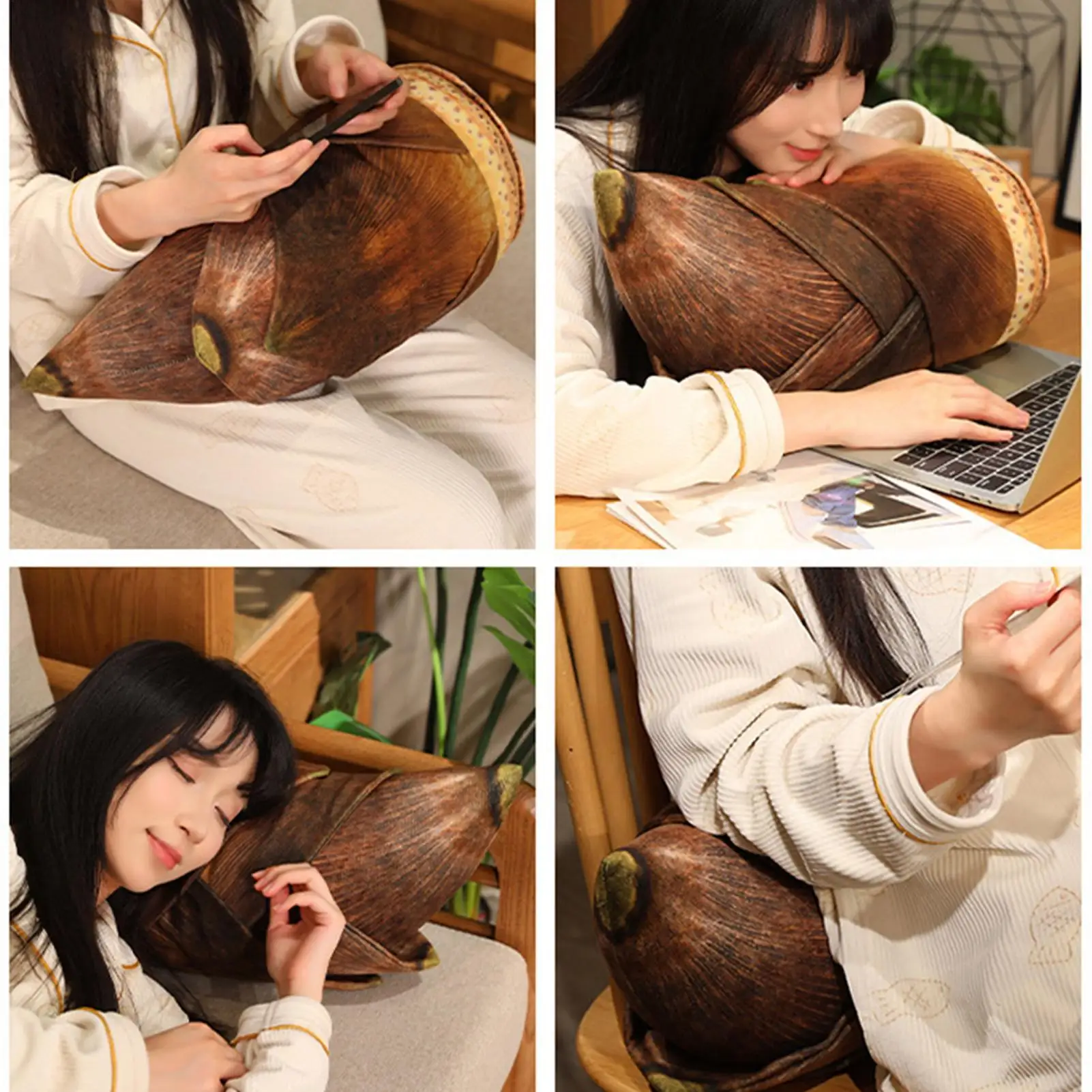 Stuffed Plants Throw Pillow Soft Couch Plush Plants Pillow Cushion Collectible Stuffed Model Home Decoration Sleep Companion For