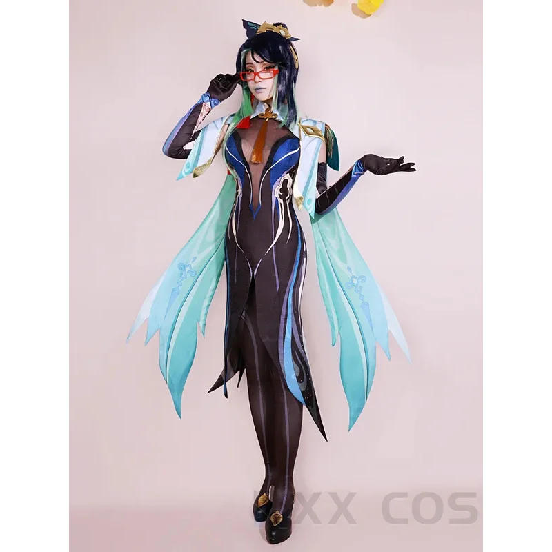 Game GenshinImpact Cloud Retainer Xianyun Cosplay Costume Role Play Comic With Dress Hallowmas Party Wigs Animation Prop