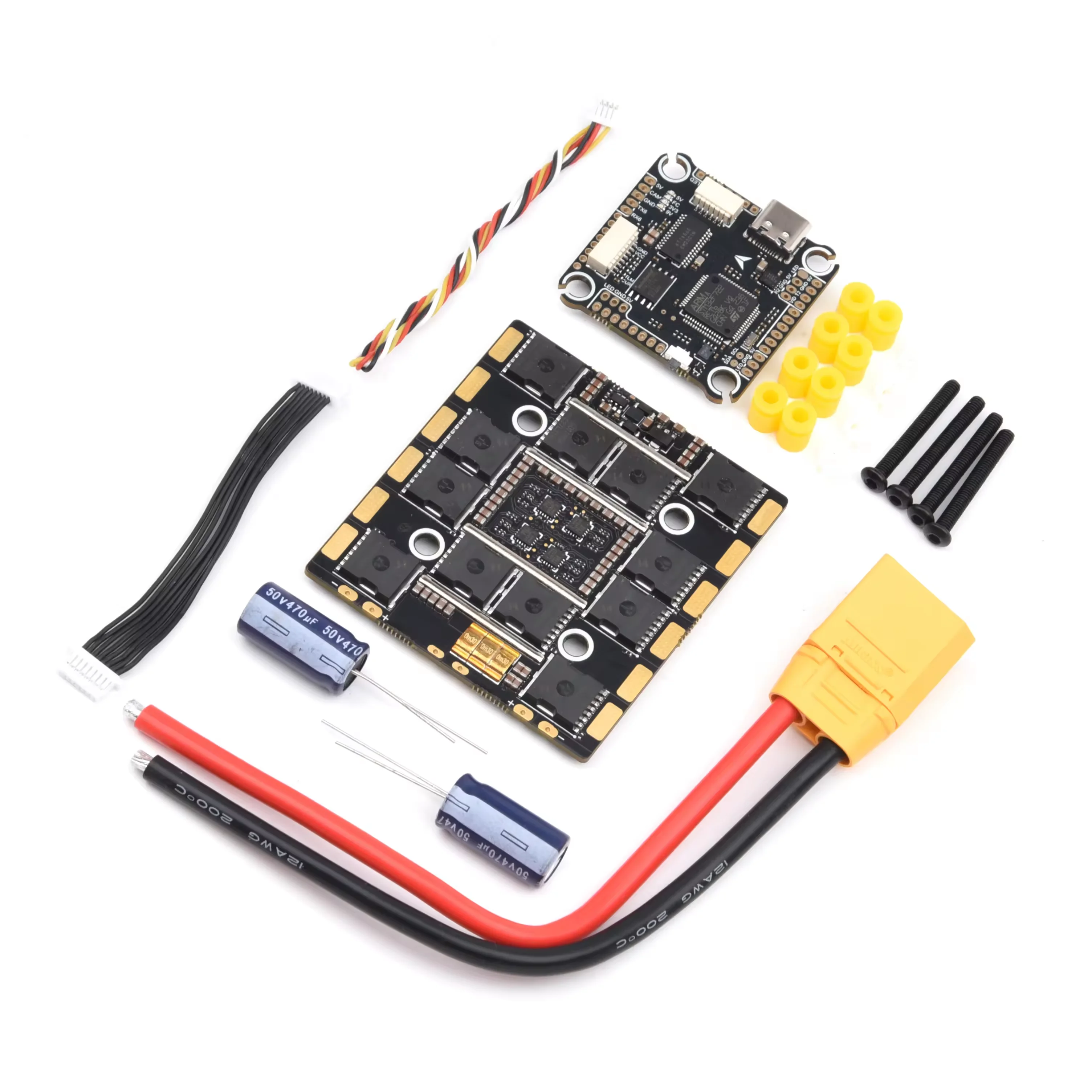 

F722 F7 Flight Controller FC STACK 3-8S Lipo 5V/10V Dual BEC &100A 4in1 BLheli_S ESC for RC 13inch 15inch FPV Racing Drone