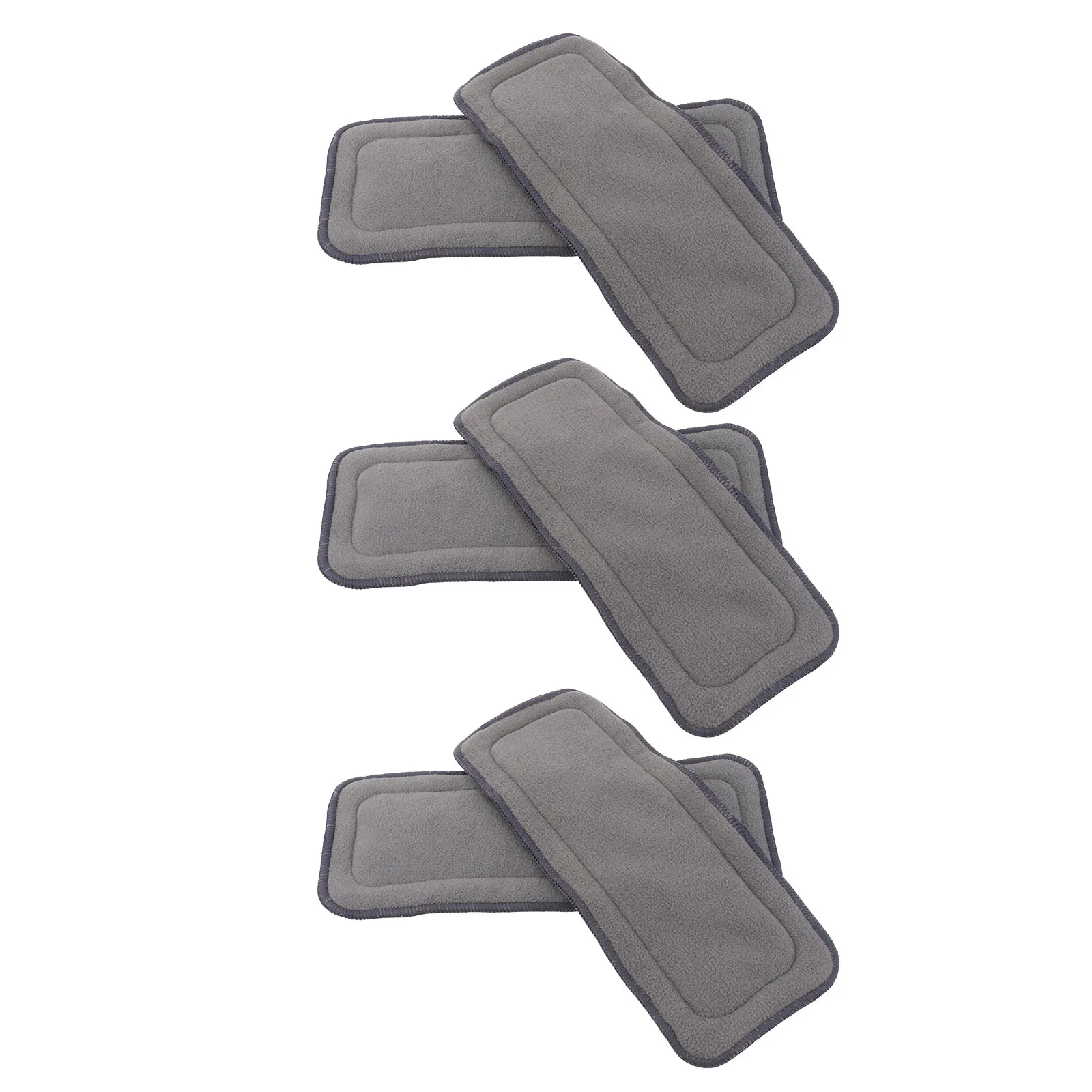 

6 Pcs Bamboo Charcoal Changing Mat Thicken Baby Fiber Diaper Cushion Infant Portable Foldable Reusable Machine Washable Dryable