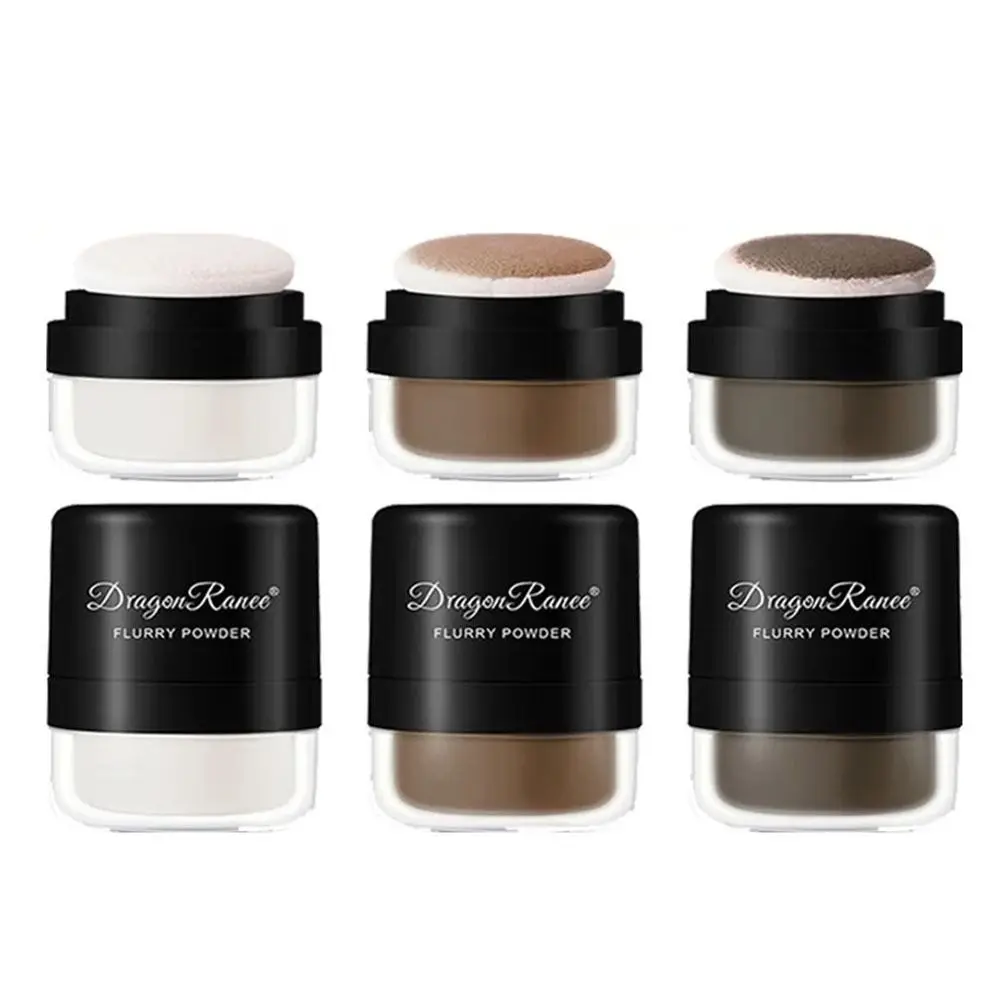 Convenient Hairline Repair Hair Line Powder with Puff Thin Powder Fluffy Powder 3 Colors No-wash Loose Powder Hair Concealer