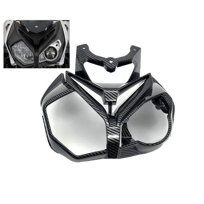 

Carbon Fiber Modified Hood Headlamp Cover Lightweight Easy Install High Compatibility S1000R 2015-2018 Firm Tough Longlife