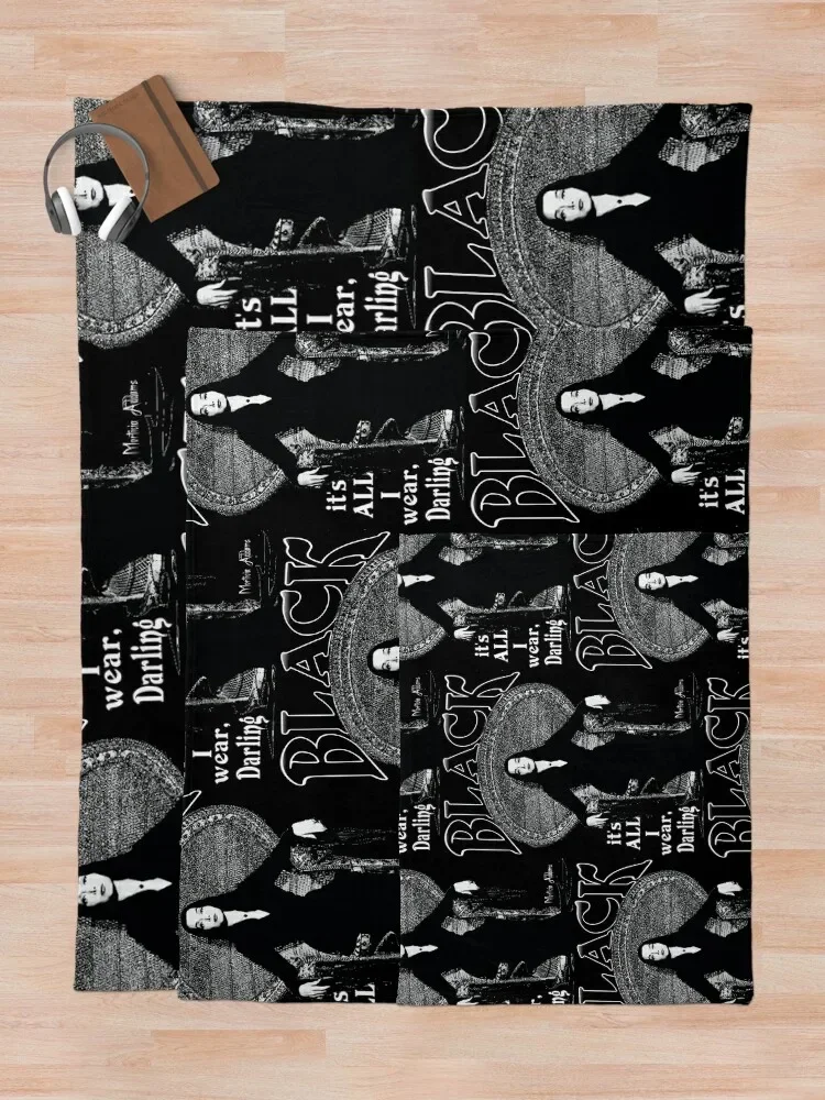 - এটা আমি যা পরিধান- Morticia Addams Throw Blanket کرسمس کی سجاوٹ نرم ترین Fluffy Softs Blankets