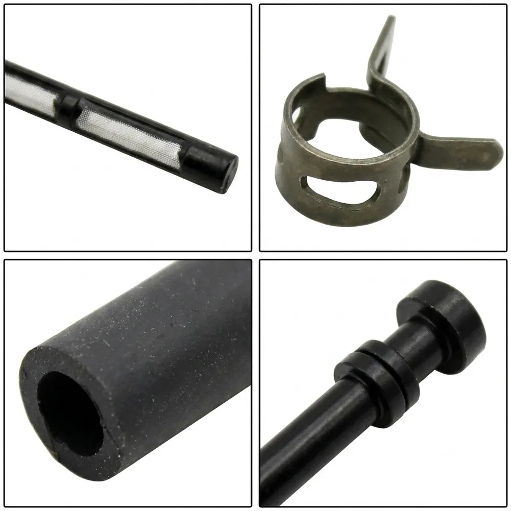 Fuel Hose Kit Compatible With MS161-46 RM420 MP150-46 Lawn Mowers Black Replacement Fuel Line Pipe 106x100mm Garden Parts