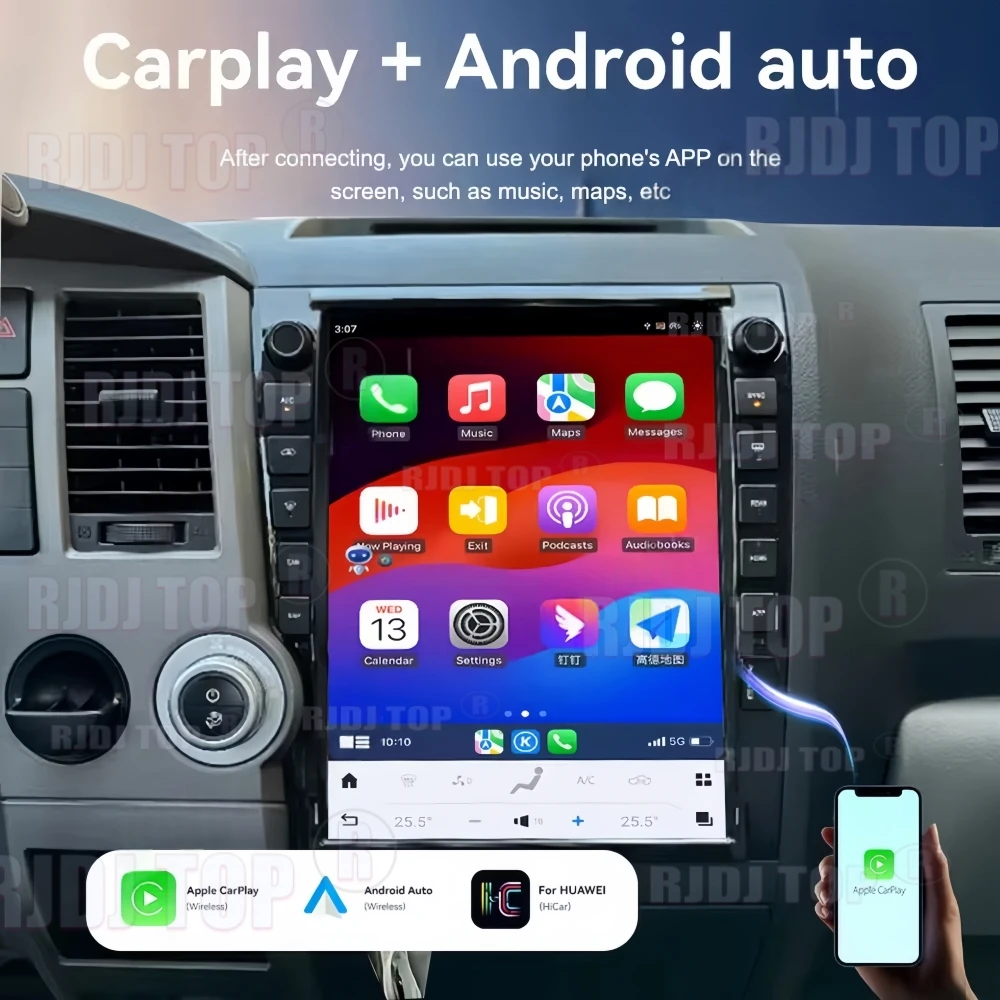 

13.6’’ Android 14 For Toyota Tundra 2007-2014 Carplay GPS Navi Car Radio HD Touch Screen Multimedia Auto Stereo Head Unit DSP