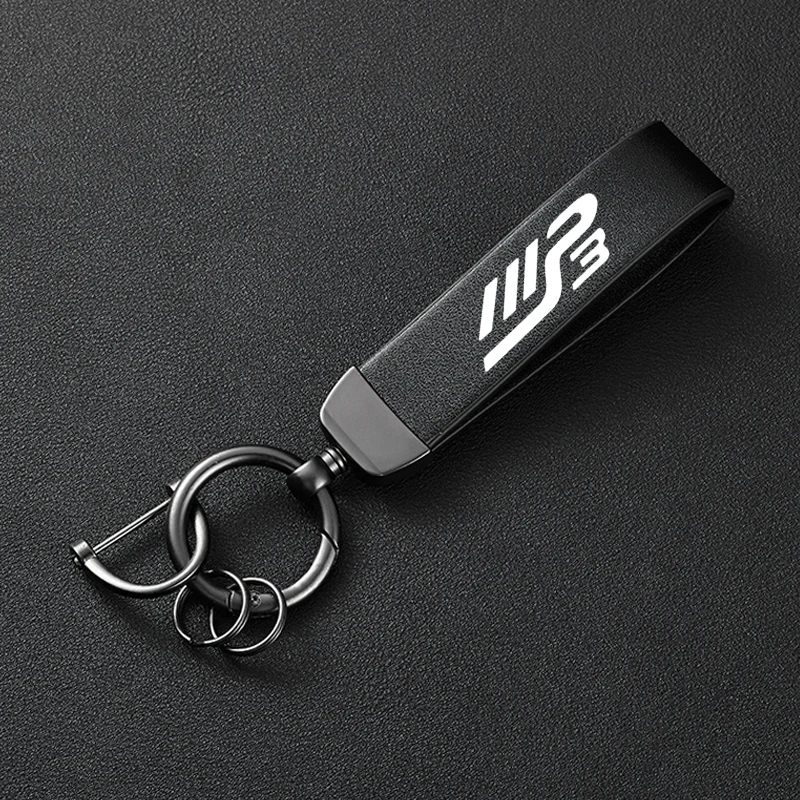 لبياجيو MP3300 MP3500 MP3 250 300 500 HPE سكوتر رياضي اكسسوارات عالية الجودة الجلود دراجة نارية حامل سلسلة مفاتيح كيرينغ #2