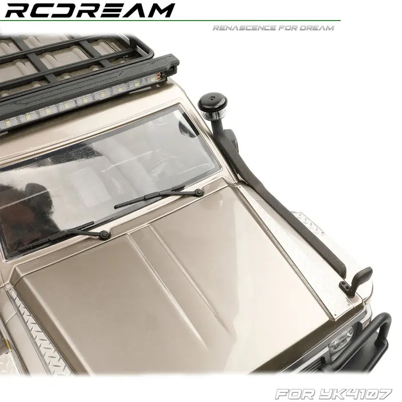 RCDream RC Car Snorkel Transparent Air Filter Intake For YK4107 Off Road Crawler  Patrol Upgrade Parts